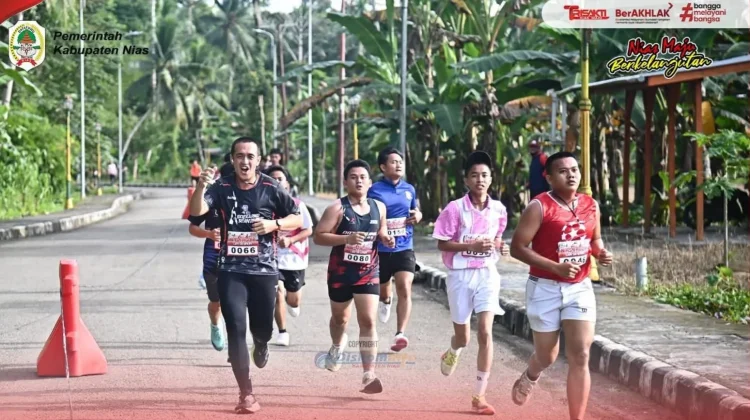 Lomba Lari 5K “Nias Fagohi” Meriahkan HUT ke-81 Kemri di Kabupaten Nias