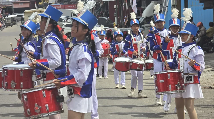 Rayakan Kemerdekaan RI, Lomba Parade Drumband Digelar, Ini Juaranya