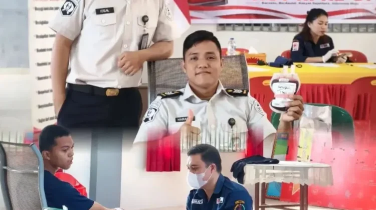 Lapas Gunungsitoli dan Imigrasi Nias Donorkan Darah untuk Kemanusiaan
