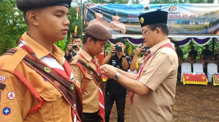 Wakil Bupati Nias Utara Pimpin Penutupan Kegiatan Pramuka Kwarcab Nias Utara 2026