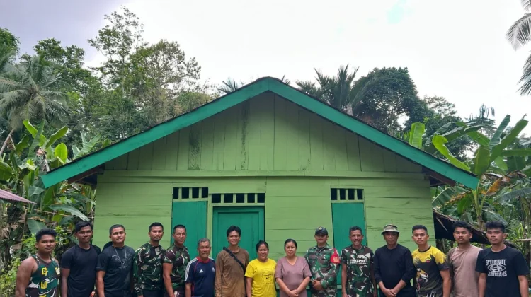Perehapan RTLH Rampung di Hilimbowo Olora, Pererat TNI-Rakyat