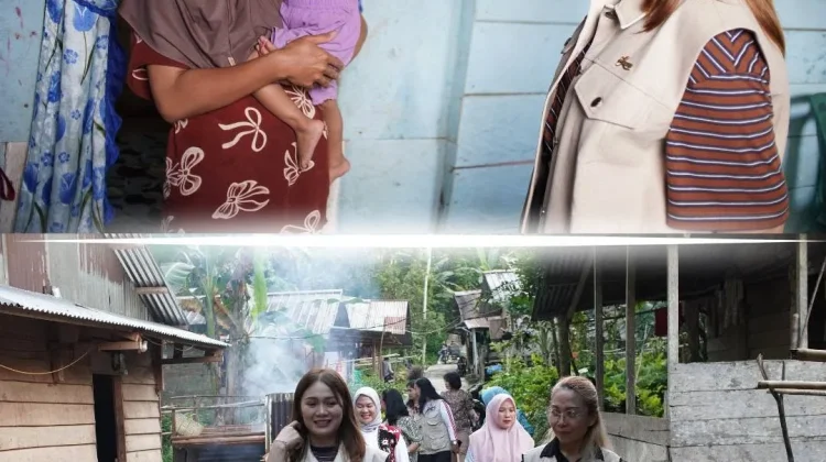 Ketua TP PKK Gunungsitoli Kunjungi Balita Gizi Kurang di Olora dan Moawo