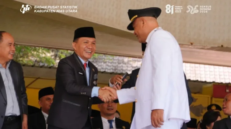 Upacara HUT RI ke-81 di Nias Utara Khidmat, Kepala BPS: Momentum Jaga Persatuan