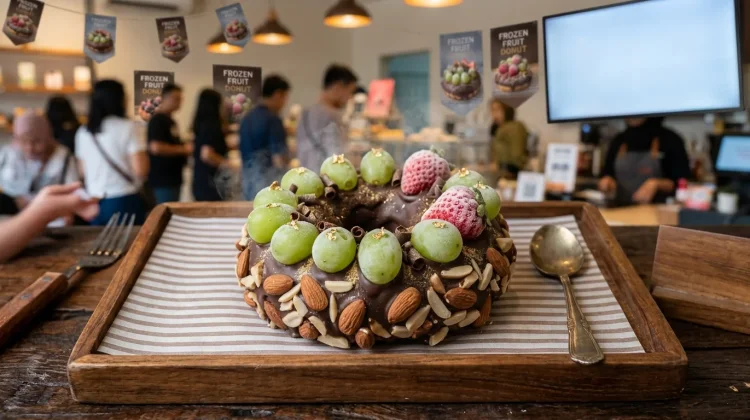 Donut Muscat Cokelat dan Stroberi Beku, Kreasi Manis yang Viral