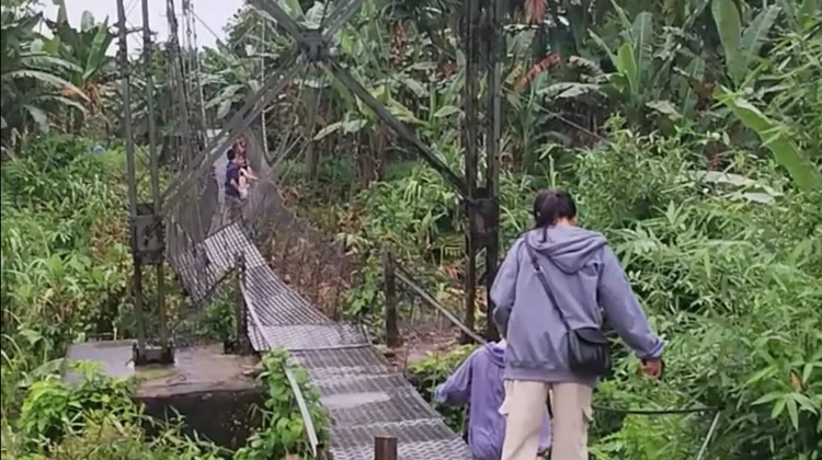 Longsor Ancam Rumah Warga dan Jembatan Gantung di Gido