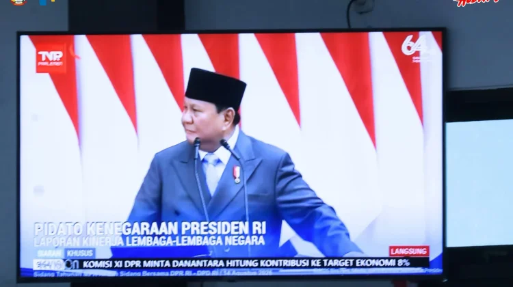 Wakil Walikota Gunungsitoli Ikuti Pidato Kenegaraan Presiden