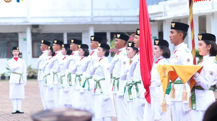 Paskibraka Gunungsitoli 2026 Dikukuhkan, Siap Kibarkan Merah Putih