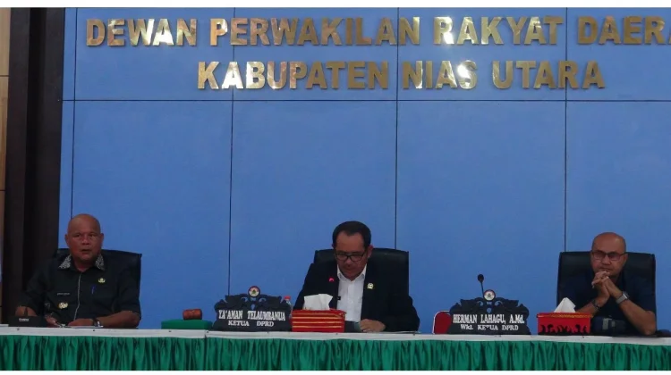 Bupati Nias Utara Hadiri Rapat Paripurna DPRD, Bahas KUA-PPAS APBD 2027