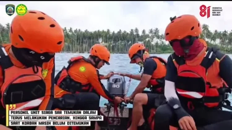 Operasi SAR Pencarian Warga Diduga Tenggelam di Sungai Hiliorahua Nisel Dilanjut
