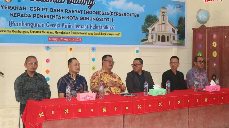 Pemko Gunungsitoli – BRI Bersinergi, Gereja AMIN Helefanikha Mulai Dibangun