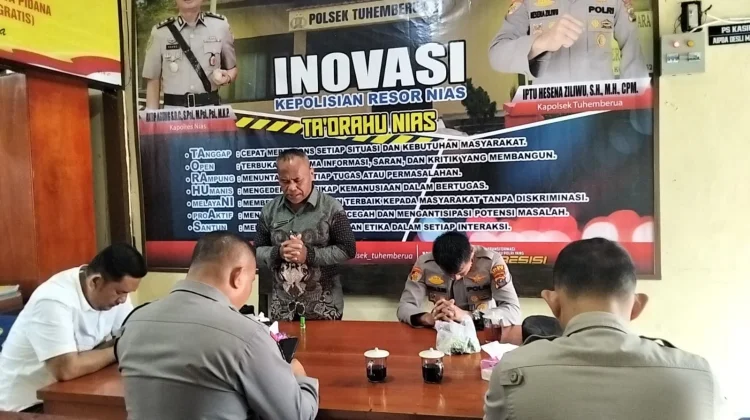 Bimroh di Polsek, Penyuluh Ingatkan Teguh dalam Pekerjaan Tuhan