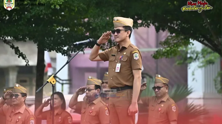 Upacara Pengibaran Bendera di Kabupaten Nias, Ini Amanat Penting Pembina Upacara