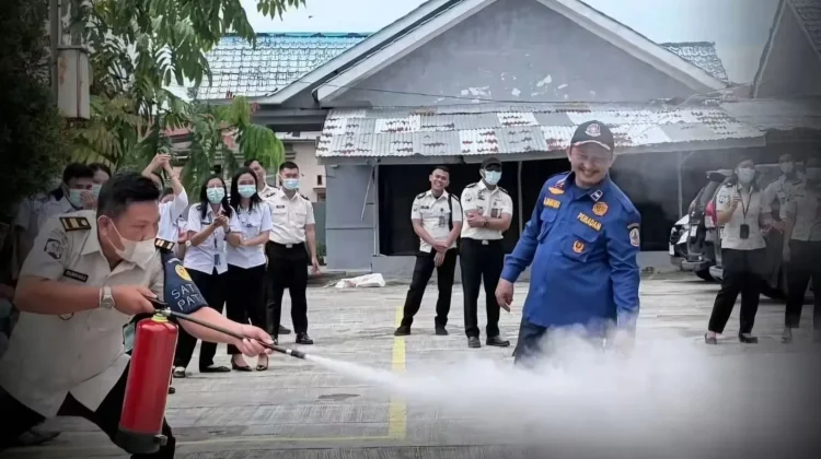 Sosialisasi Mitigasi Bencana Kebakaran di Lapas Kelas IIB Gunungsitoli