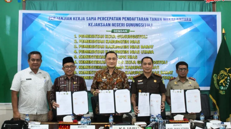 Pemkot Gunungsitoli Perkuat Sinergi, Percepat Legalitas Tanah Wakaf
