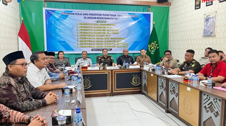 Pemkot Gunungsitoli Perkuat Sinergi, Percepat Legalitas Tanah Wakaf