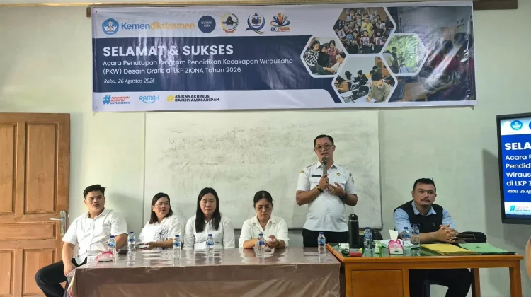 Dinas Pendidikan Apresiasi Penutupan Program PKW LKP ZIONA di Gunungsitoli
