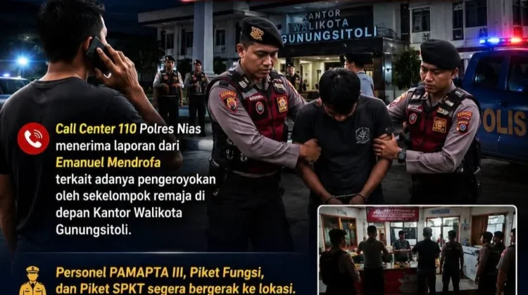 Laporan 110, Polisi Amankan Pelaku Pengeroyokan di Depan Kantor Walikota