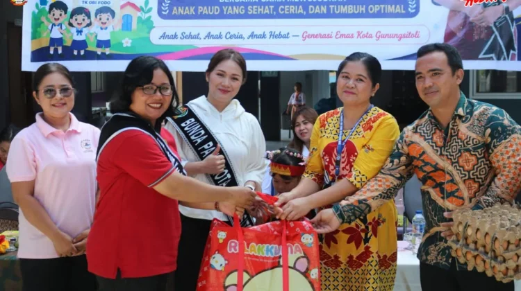 Bunda PAUD Gunungsitoli Dorong Anak Sehat dan Ceria