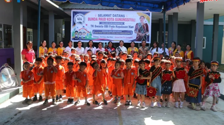 Bunda PAUD Gunungsitoli Dorong Anak Sehat dan Ceria