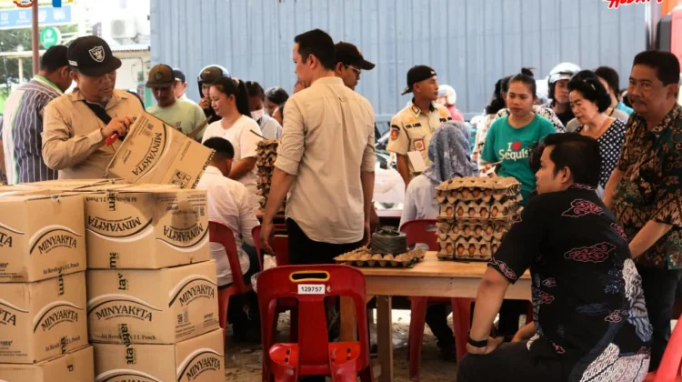 Stabilkan Harga, Pemko Gunungsitoli Gelar Operasi Pasar