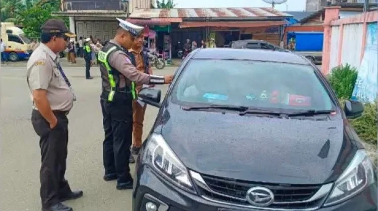 Satlantas Polres Nias Gelar Razia Pajak Kendaraan Bermotor
