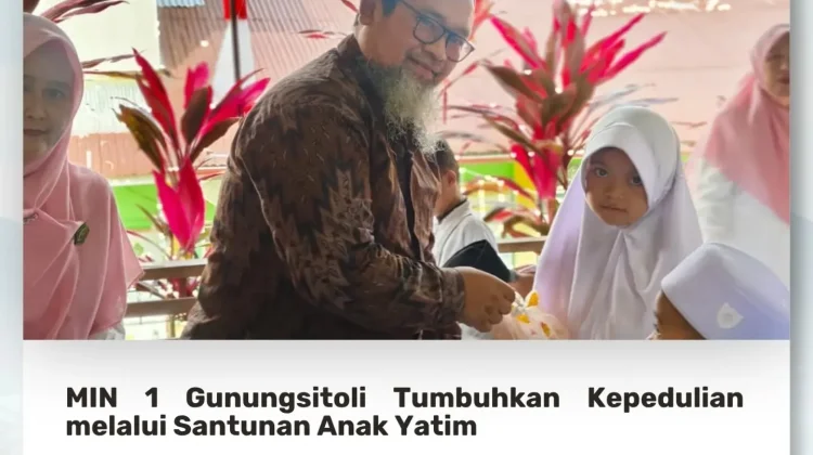 MIN 1 Gunungsitoli Berbagi Kasih dengan Anak Yatim