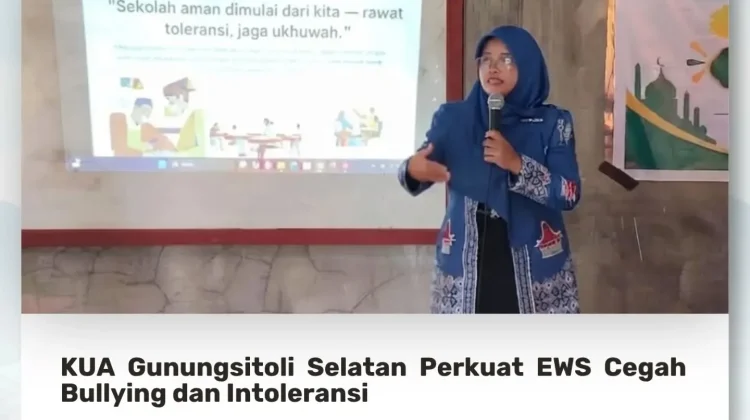 Sosialisasi EWS Cegah Bullying di SMKN Dharma Caraka Gunungsitoli