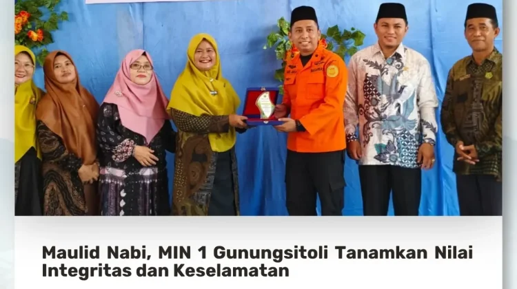 Peringatan Maulid Nabi MIN 1 Gunungsitoli Diwarnai Edukasi Keselamatan
