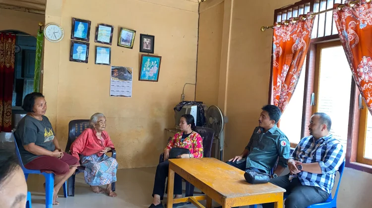 Coktas KPU Kota Gunungsitoli di Desa Madula, Pastikan Warga Usia 99 Tahun