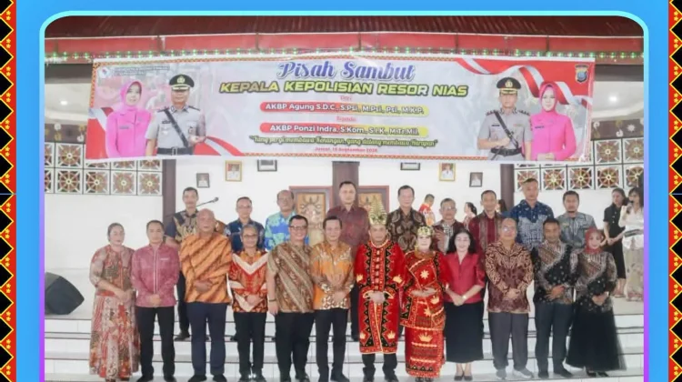 Bupati dan Wakil Bupati Nias Utara Hadiri Temu Pisah Kapolres Nias