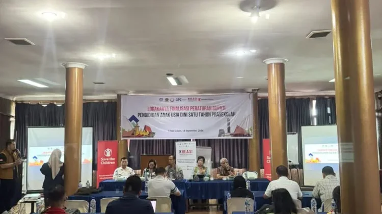 Seksama Sarumaha Buka Lokakarya Finalisasi Perbup PAUD Satu Tahun Prasekolah