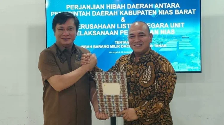 Pemkab Nias Barat dan PLN Teken Hibah Tanah untuk Pembangunan PLTD