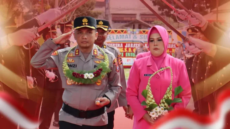 AKBP Ponzi Indra Bersama Ketua Bhayangkari Cabang Nias Tiba di Mako Polres Nias
