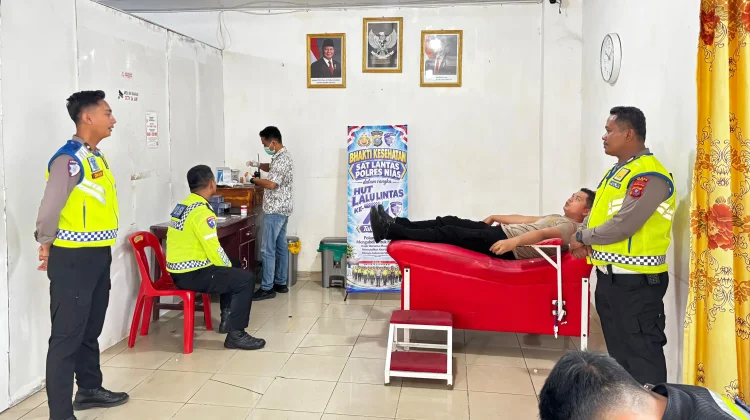 Sat Lantas Polres Nias gelar Bakti Kesehatan