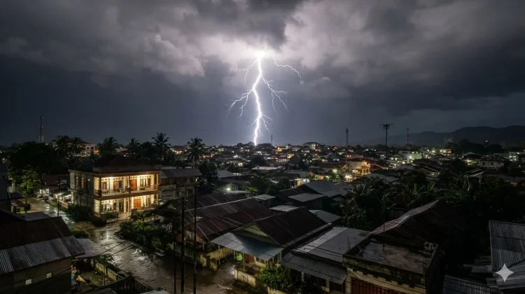Hampir Lima Puluh Ribu Sambaran Petir Terjadi di Kepulauan Nias Seminggu Terakhir