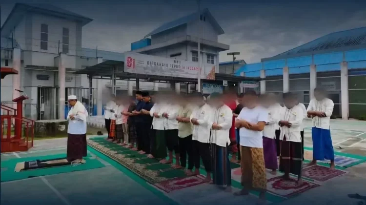 Shalat Istisqa’ dan Doa Bersama di Lapas Kelas IIB Gunungsitoli Tumbuhkan Iman