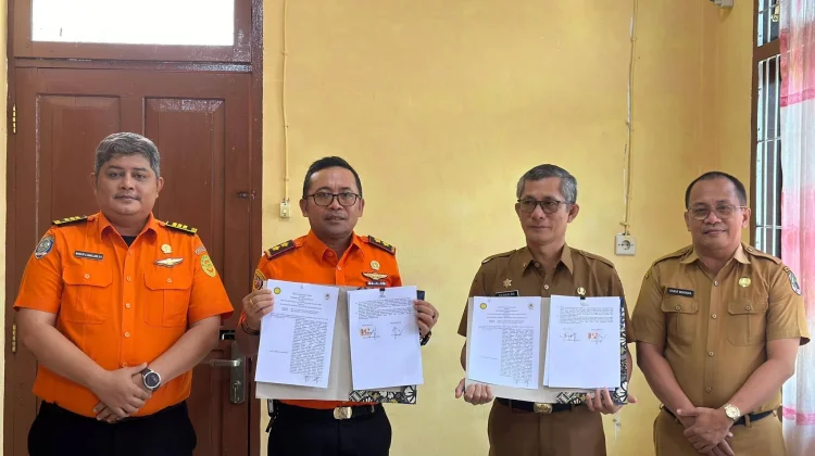 Perkuat Penanganan Bencana, Basarnas Nias Teken PKS dengan Tiga OPD Kabupaten Nias