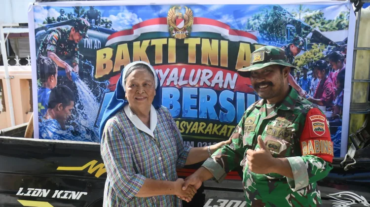 Kodim 0213/Nias Salurkan Air Bersih ke Panti Asuhan