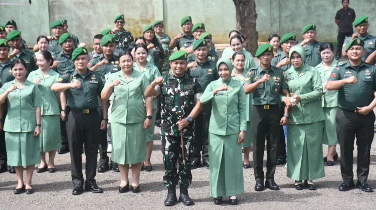 Kenaikan Pangkat, Dandim Nias Minta Prajurit Tingkatkan Pengabdian
