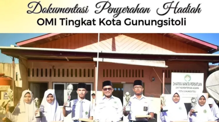 Kemenag Gunungsitoli Apresiasi Pemenang OMI, MAN Raih Juara Terbanyak