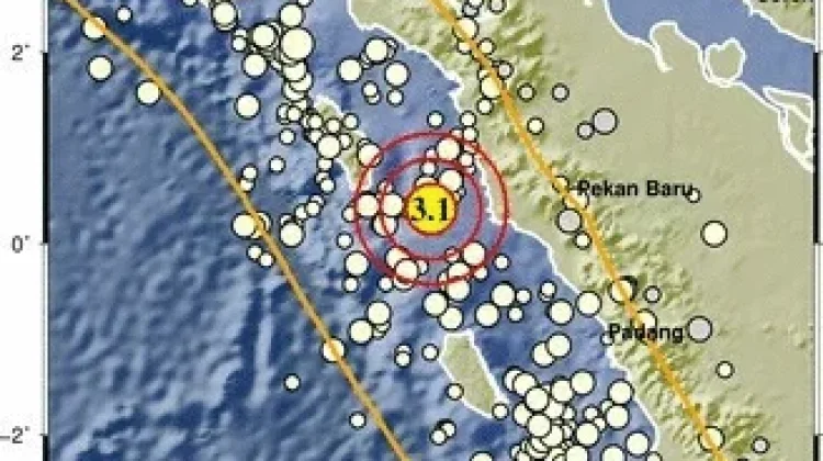 Periode 25 September 2026 – 1 Oktober 2026, BMKG Gunungsitoli Catat 3 Gempabumi