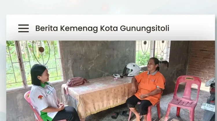 Pelayanan Rohani Kemenag Gunungsitoli Hadir Langsung di Rumah Warga