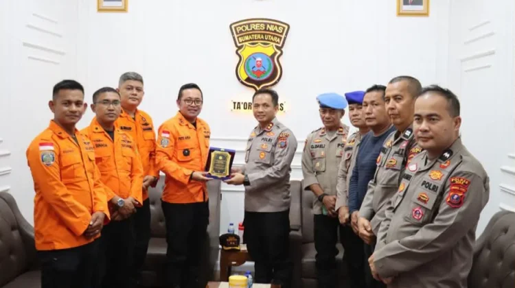Kapolres Nias Sambut Kunjungan Kepala Kantor SAR Nias