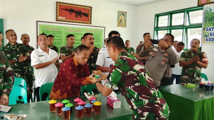 HUT ke-81 TNI, Koramil Tuhemberua Terima Surprise Lintas Sektor