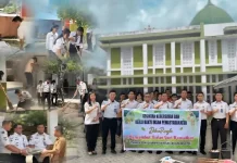 Lapas Gunungsitoli Kerja Bakti Bersihkan Masjid Agung