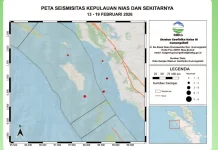 Periode 3-19 Februari 2026, BMKG Gunungsitoli Catat 7 Gempabumi