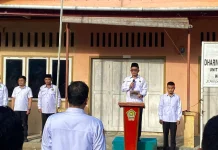 Perdana Pimpin Apel, Kakankemenag Tekankan Semangat Pelayanan