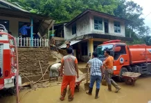 Curah Hujan Tinggi, Wilayah Kota Gunungsitoli Ini Mengalami Banjir dan Longsor