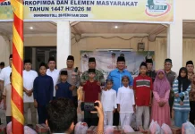 Pemko Gunungsitoli Gelar Buka Puasa, Penyantunan Anak Yatim dan Janda