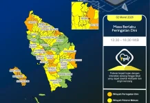Peringatan Dini Cuaca, Hujan Sedang - Lebat di kepulauan Nias